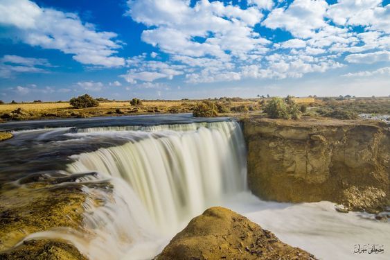 View of the waterfalls at Wadi El Rayan during El Fayoum and Wadi El Rayan Day Tour From Cairo